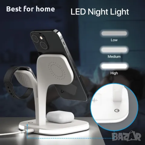 Безжична ,индукционна докинг станция за множество устройства EXW, снимка 2 - Безжични зарядни - 50054340