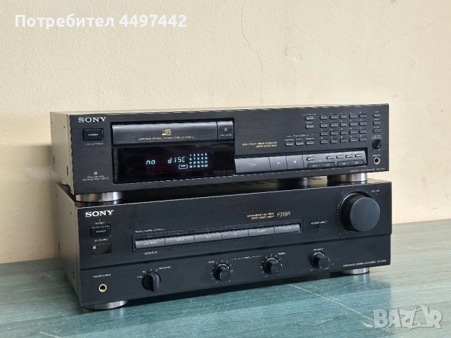 Рядък Винтидж Стерео Комплект SONY: Усилвател TA-F319R & CD Плеър CDP-591