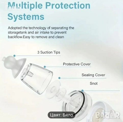 Електрически аспиратор за нос за деца, снимка 2 - Други - 51879882