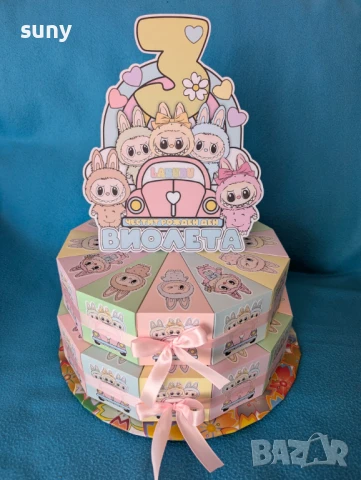 Картонена торта Стич, снимка 4 - Други - 50953363