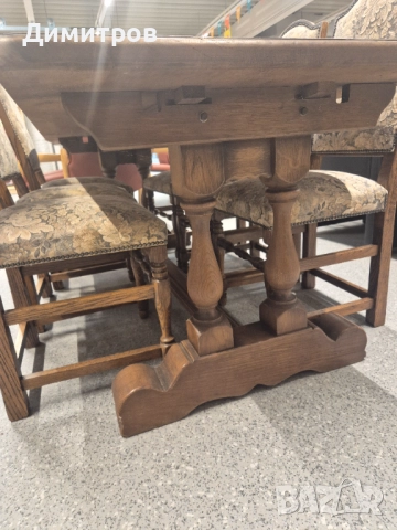 Масивна дъбова трапеза маса , снимка 2 - Маси - 52584778