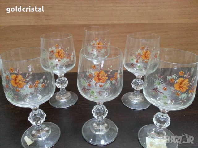 Стари кристални чаши, снимка 5 - Антикварни и старинни предмети - 46024273