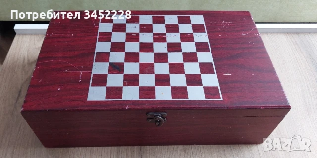 кутия дървена за вино и шах фигури дървени за ценители , снимка 4 - Декорация за дома - 51081141