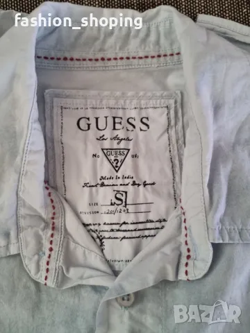 Мъжка риза Guess, размер S, снимка 8 - Ризи - 47085780