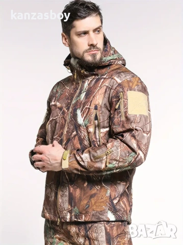 mens outdoor camouflage skin jacket wilderness - ловно софтшел яке КАТО НОВО ХЛ