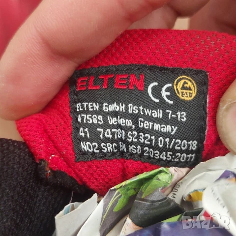 работни /предпазни обувки ELTEN Maja Low ESD S3, плат, стоманена капачка номер 41, снимка 5 - Други - 50729132