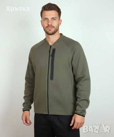 Nike Tech Fleece Bomber - Оригинално мъжко горнище размер 2XL-3XL