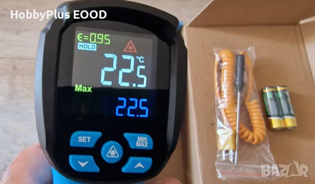 1600°С Безконтактен лазерен термометър , снимка 4 - Измервателни инструменти - 50402740