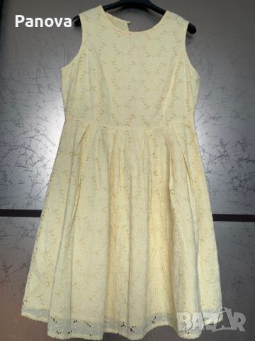 Продавам елегантна рокля с рязана бродерия , снимка 1 - Рокли - 45778743
