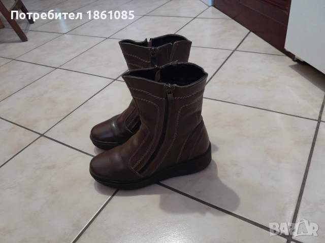 Български дамски боти от естествена кожа, снимка 6 - Дамски боти - 54008438