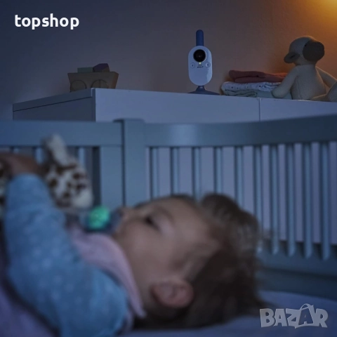 Чисто нов бебефон Philips Avent SCD833/05 сигурен с технология A-FHSS, 2,7-инчов цветен екран..., снимка 6 - Бебефони - 51752618