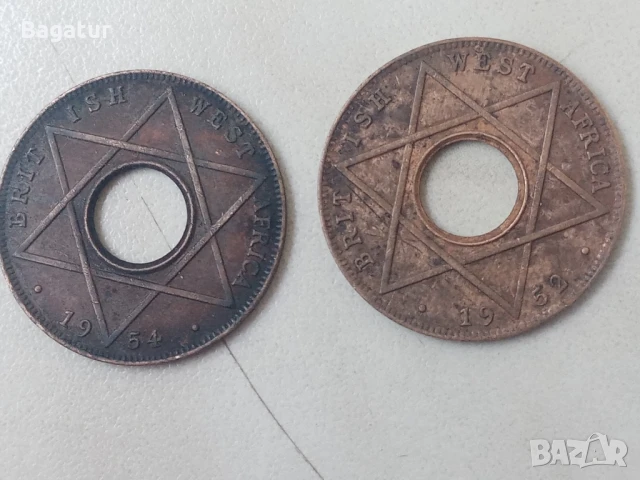 Британска Западна Африка,1952,54г,лот монети,British West Africa , снимка 12 - Нумизматика и бонистика - 51106750