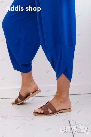 Дамски панталони с широки крачоли и джобове, 4цвята , снимка 16 - Панталони - 45899622