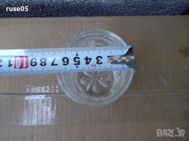 Лот от 5 бр. релефни стъклени чаши, снимка 7 - Чаши - 45225910