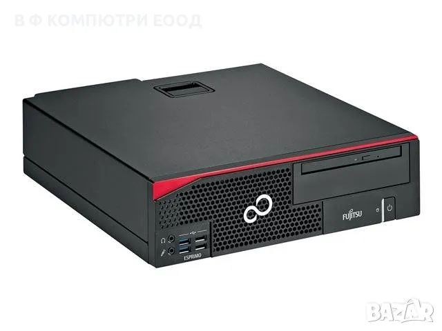 Fujitsu Esprimo D956 SFF i5-6500 8GB 256GB SSD DVD настолен компютър реновиран, снимка 1 - Работни компютри - 49300384