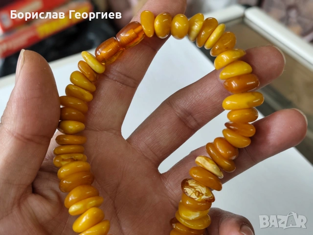 Гердан от кехлибар , снимка 6 - Колиета, медальони, синджири - 53945766