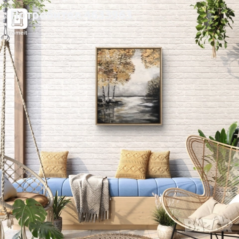 Интериорни картина "Златна есен", снимка 3 - Картини - 52190138