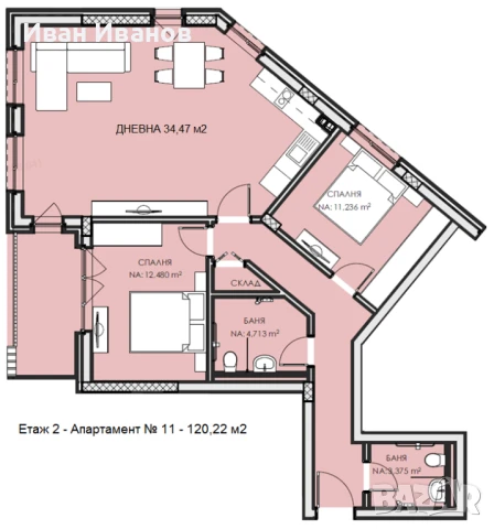 Продава тристаен апартамент ново строителство в затворен комплекс в Люлин 6, снимка 2 - Апартаменти - 51281950