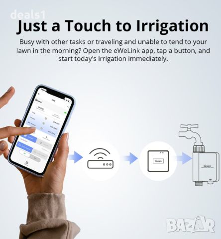 SONOFF Zigbee Интелигентен Воден Клапан, снимка 10 - Друга електроника - 46768645