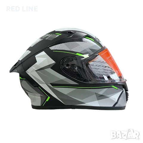 Каска за мотор WLT Matt Black Green, снимка 2 - Аксесоари и консумативи - 50809631