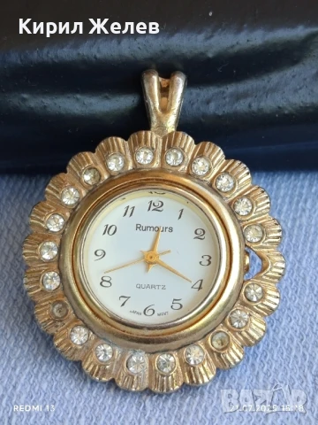Стилен дизайн часовник Бижу висулка с кристали изискан дизайн 30208, снимка 6 - Дамски - 51092890