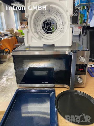 Микровълнова фурна Samsung MC457TGRCSR/EN Комбинирана 45 л 1550 W Сребърна- Конвекция, снимка 4 - Микровълнови - 50091355