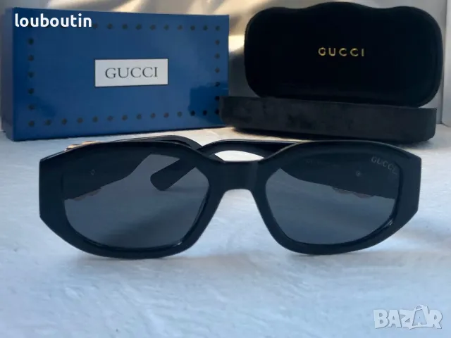 GUCCI с лого 1:1 дамски слънчеви очила елипса 2 цвята овални кръглин, снимка 7 - Слънчеви и диоптрични очила - 47695562