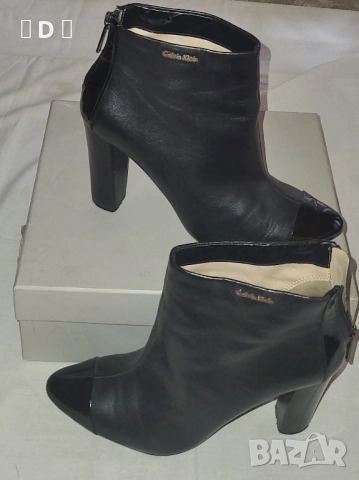 CALVIN KLEIN оригинални боти - естествена кожа 37,5, снимка 5 - Дамски боти - 52636380