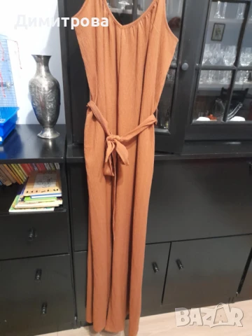 Дамски гащеризон в кафяв цвят размер М