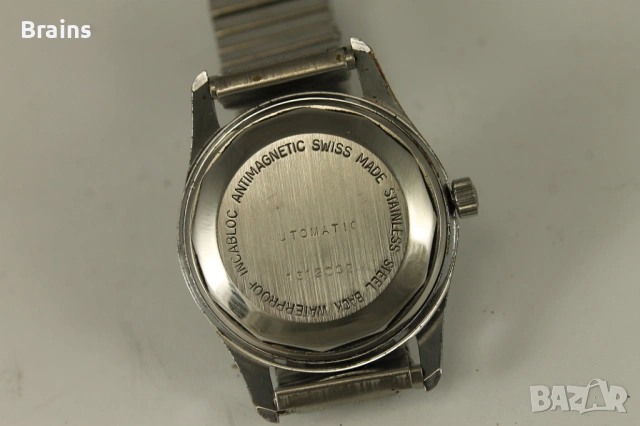 1960's LAGONDA Automatic 25 Jewels All Calendar Швейцарски Часовник, снимка 7 - Мъжки - 54100389