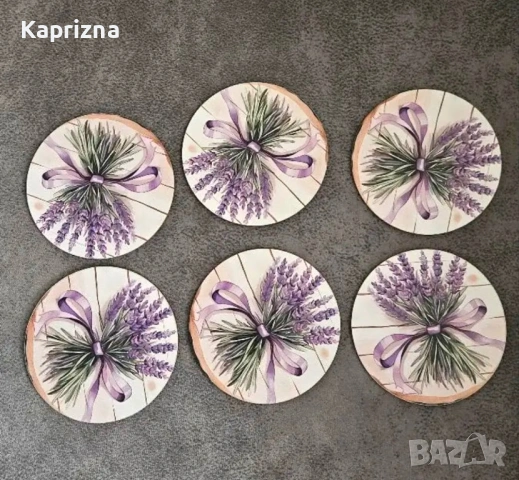 Подложки за чаши – 6 броя в комплект, снимка 3 - Аксесоари за кухня - 53863721