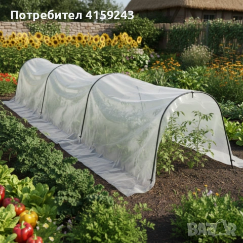Мини оранжерия - сгъваема, практична и идеална за всеки градинар - 1.8 х 10м, снимка 2 - Оранжерии - 53936877