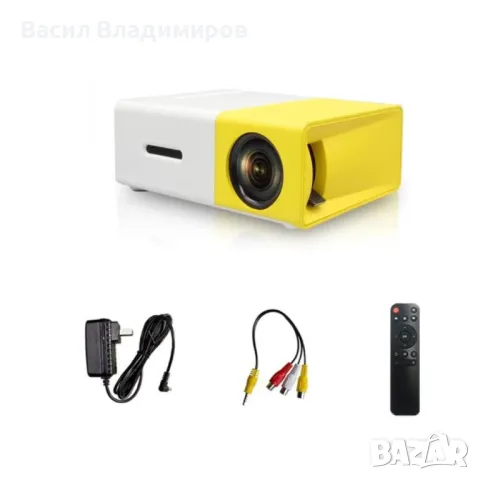 Мини LED проектор за домашно кино – компактен и преносим, снимка 4 - Плейъри, домашно кино, прожектори - 50152859