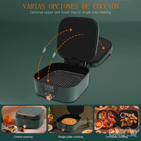 Мултифункционален Електрически Съд за Готвене Пържене Варене Задушаване UTEN Electric Hot Pot B-2, снимка 10 - Мултикукъри - 52722022