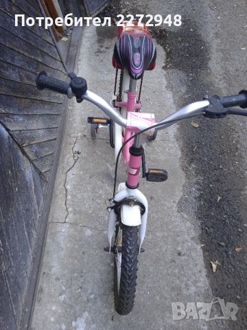 Детски велосипед 16 цола с помощни колелца , снимка 4 - Велосипеди - 46422248