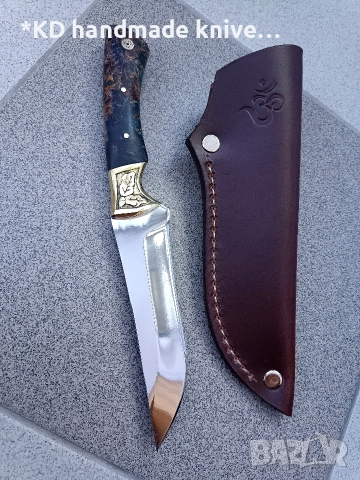 Ръчно изработен ловен нож от марка KD handmade knives ловни ножове, снимка 2 - Ножове - 47017020