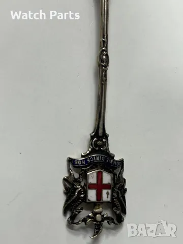 Сребърна виличка и лъжичка, снимка 7 - Антикварни и старинни предмети - 49892311