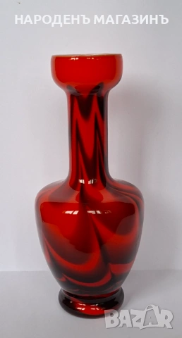 VB OPALINE - FLORENCE - Италианска ваза висока цветно стъкло цветя , снимка 4 - Други ценни предмети - 53432839