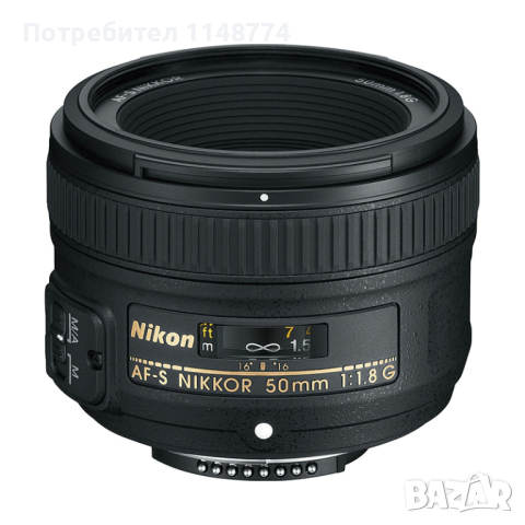 Обектив Nikkor AF-S 50mm f/1.8G, снимка 1 - Обективи и филтри - 45026622