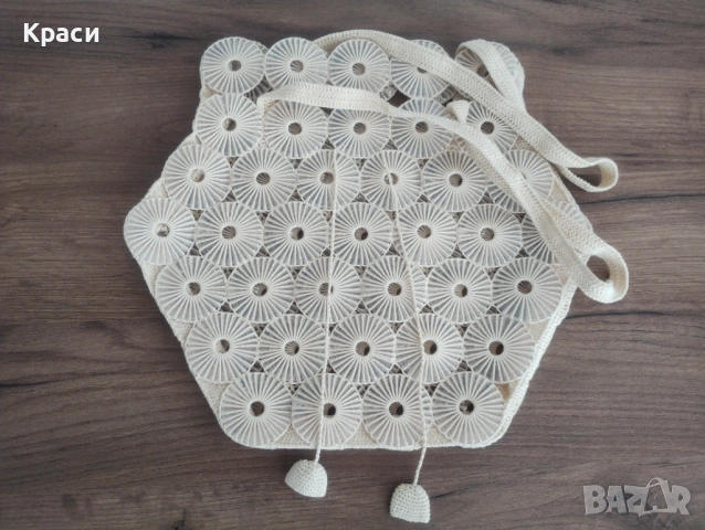 Елегантна дамска лятна плетена чанта., снимка 2 - Чанти - 54012956