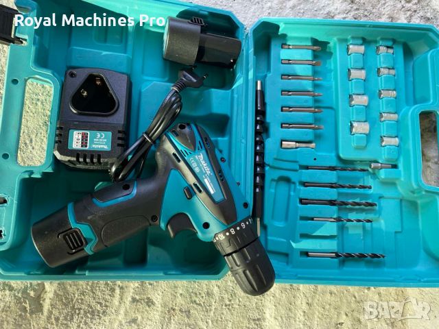 Акумулаторен Винтоверт Makita 12V 2Ah + 2 батерии и накрайници Макита     , снимка 3 - Винтоверти - 46296511