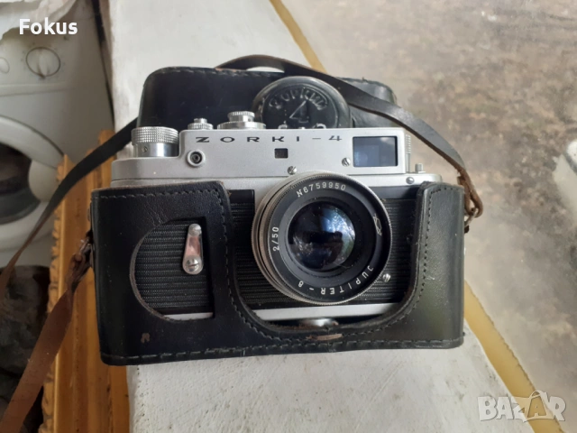 Механичен лентов съветски фотоапарат Зоркий 4, снимка 7 - Антикварни и старинни предмети - 53367660