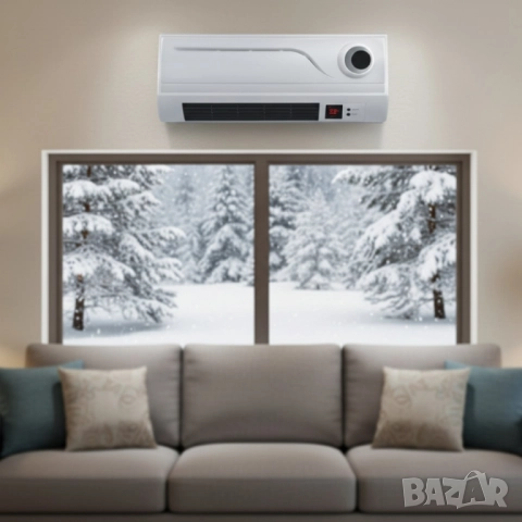 Отоплителна печка за стена Rosberg R51973A – 2000W, дистанционно управление и LED дисплей, снимка 4 - Друга електроника - 51845852