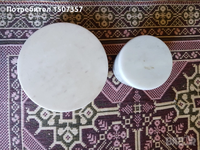 Мраморен пепелник и ваза - моливник, снимка 5 - Други - 51479997