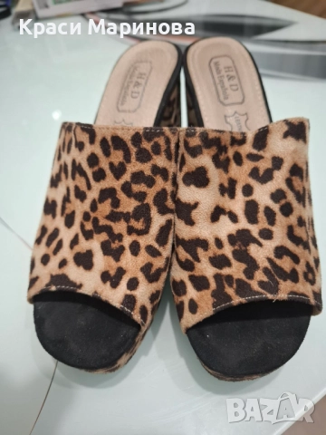 Велурени чехли - испански, снимка 2 - Чехли - 52227776