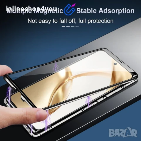 Двоен Магнитен Кейс за Honor 400 5G / Lite / Pro със защита на камерите, снимка 2 - Калъфи, кейсове - 51368726