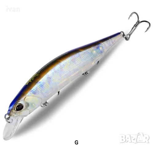 намаление 3 броя 3d воблери Bearking 110sp., 11 см., 17 грама, плуващи, снимка 4 - Такъми - 50725579