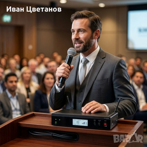 Професионален безжичен вокален микрофон за сцена и студио BLX