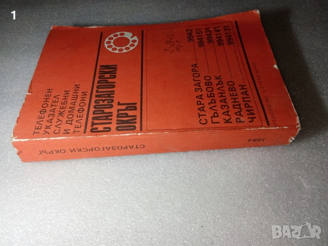 Стар телефонен указател, снимка 2 - Антикварни и старинни предмети - 54162797