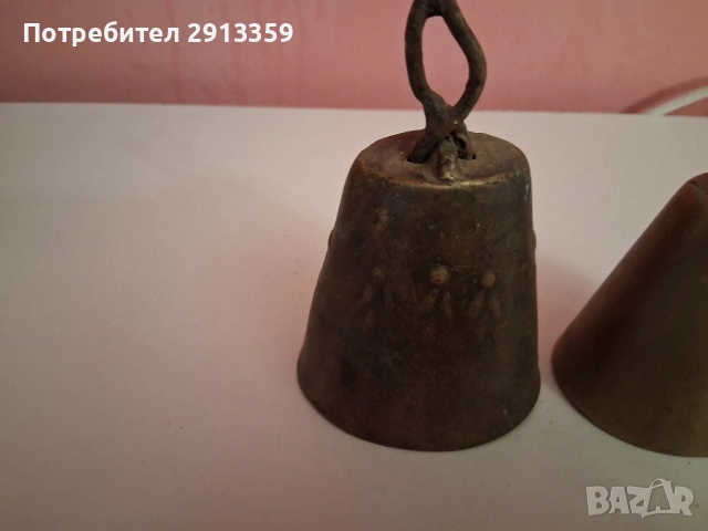 Стари месингови чанове и звънчета, снимка 2 - Антикварни и старинни предмети - 53646289